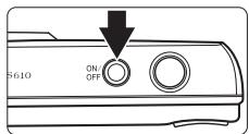 NIKON COOLPIX S610C - Turn on the camera. - 1