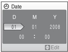 NIKON COOLPIX S610C - Edit the date. - 1