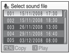 NIKON COOLPIX S610C - Playing Voice Recordings - 4