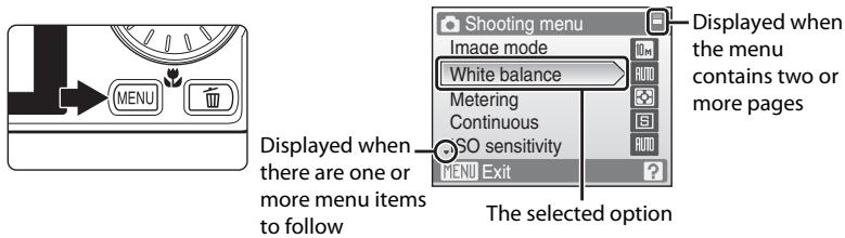 NIKON COOLPIX S610C - The MENU Button - 1