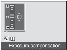NIKON COOLPIX S610C - Use the rotary multi selector to adjust exposure and press the ⓄK button. - 1