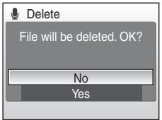 NIKON COOLPIX S610C - Deleting Sound Files - 1