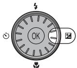 NIKON COOLPIX S610C - Press ☒ (exposure compensation). - 1
