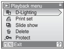NIKON COOLPIX S610C - Displaying the Playback Menu - 5