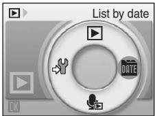NIKON COOLPIX S610C - Selecting a Date in List by Date Mode - 2
