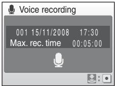 NIKON COOLPIX S610C - Making Voice Recordings - 3