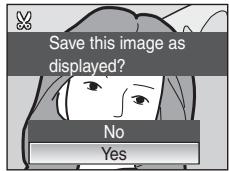 NIKON COOLPIX S610C - Use the rotary multi selector to choose Yes and press the Ⓞ button. - 1