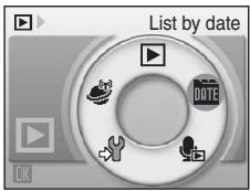 NIKON COOLPIX S610C - Selecting a Date in List by Date Mode - 3