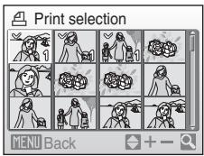 NIKON COOLPIX S610C - Choose the pictures (up to 99) and number of copies (up to nine) of each. - 1