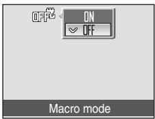 NIKON COOLPIX S610C - Use the rotary multi selector to choose ON and press the Ⓞ button. - 1