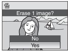 Erase 1 image? No Yes