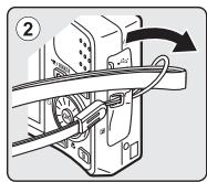 NIKON COOLPIX S630 - Attaching the Camera Strap - 2