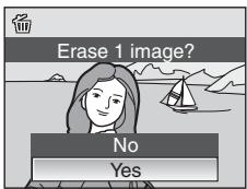Erase 1 image? No Yes