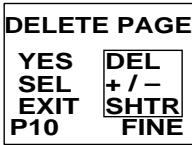 NIKON COOLPIX 600 - Press (+) or (-) to select the image page to be deleted. - 1