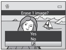 Erase 1 image? Yes No