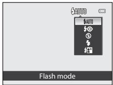 AUTO AUTO Flash mode