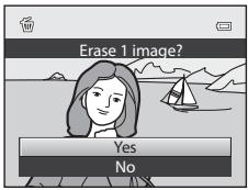 Erase 1 image? Yes No