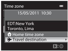 Time zone 15/05/2011 10:30 EDT:New York Toronto, Lima Home time zone Travel destination