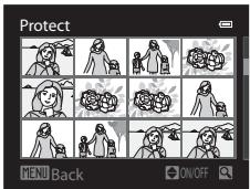 Protect MENU Back ON/OFF