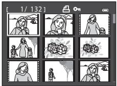NIKON COOLPIX P300 - Viewing Multiple Pictures: Thumbnail Playback - 1