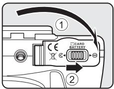 NIKON COOLPIX P500 - V Inserting the Battery Correctly - 1