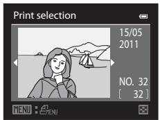 NIKON COOLPIX P500 - Use the multi selector to choose the picture to be printed and press the  button. - 1