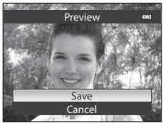 NIKON COOLPIX P500 - Check the effect, choose Save and press the OK button. - 1
