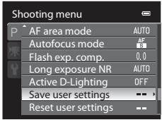 NIKON COOLPIX P500 - Save the Settings in U - 3