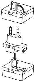 NIKON COOLPIX P500 - Prepare the Charging AC Adapter EH-69P. - 1