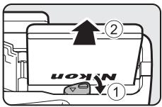 NIKON COOLPIX P500 - Removing the Battery - 1