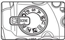 NIKON COOLPIX P500 - Rotate the mode dial to SCENE. - 1