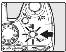 NIKON COOLPIX P500 - Press the power switch to turn on the camera. - 1