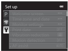 NIKON COOLPIX P500 - Displaying the Setup Menu - 4