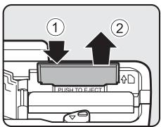 NIKON COOLPIX P500 - Removing the Memory Card - 1