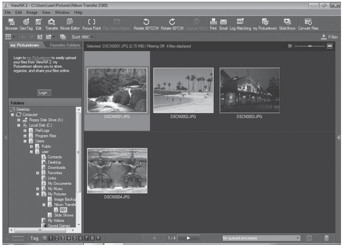 NIKON COOLPIX P500 - Confirm that the source device is displayed in the transfer options Source panel and click Start Transfer. - 2