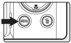 NIKON COOLPIX P500 - Press the MENU button. - 1