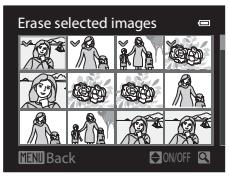 NIKON COOLPIX P500 - Operating the Erase Selected Images Screen - 1