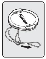 NIKON COOLPIX P500 - Attaching the Camera Strap and Lens Cap - 2