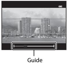 NIKON COOLPIX P500 - Move the camera straight and slowly in one of the four directions to start shooting. - 1