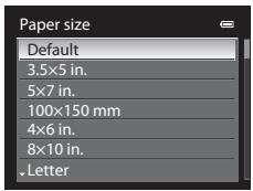 NIKON COOLPIX P500 - Choose the desired paper size and press the OK button. - 1