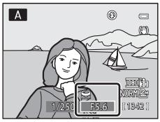 NIKON COOLPIX P500 - Rotate the command dial to choose the aperture value (f/-number). - 2