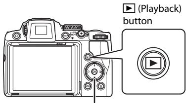NIKON COOLPIX P500 - Press the Playback button. - 1