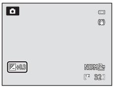 NIKON COOLPIX P500 - Press the  button to set the compensation value. - 1