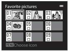 NIKON COOLPIX P500 - Use the multi selector to choose an album. - 1
