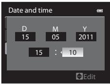 NIKON COOLPIX P500 - Date and time - 1