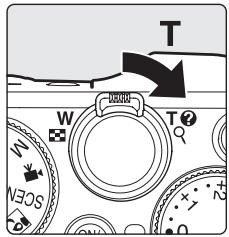 NIKON COOLPIX P7000 - Rotate the zoom control to T (Q) in full-frame playback mode (□30) to zoom in on the picture. - 1