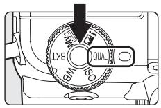 NIKON COOLPIX P7000 - Rotate the quick menu dial to QUAL and press the quick menu button. - 1