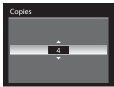 NIKON COOLPIX P7000 - Choose the number of copies (up to nine) and press the  button. - 1