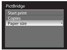 NIKON COOLPIX P7000 - Choose Paper size and press the OK button. - 1