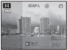 NIKON COOLPIX P7000 - Press the  button when shooting is completed. - 1